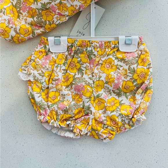 NEW Joie Baby Floral 2 Piece Outfit Size 6-9 Months NWT - Picture 5 of 11